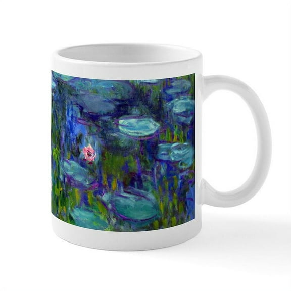 CafePress - Monet Water Lilies Mug - 11 oz Ceramic Mug - Novelty Coffee Tea Cup