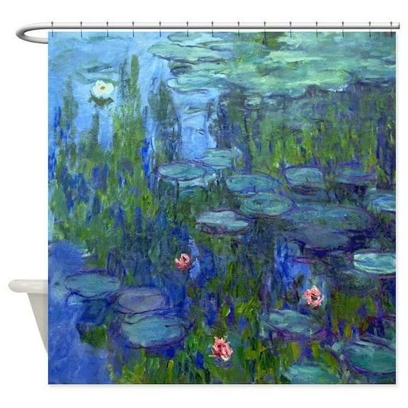 CafePress - Monet Water Lilies - Unique Fabric Shower Curtain 70" x 72"