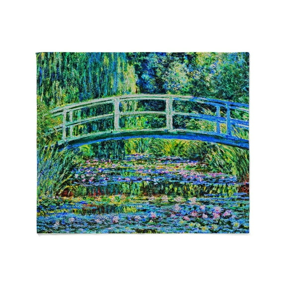 CafePress - Monet Water Lily Pond Throw Blanket - Soft Fleece Throw Blanket, 50"x60" for All Ages