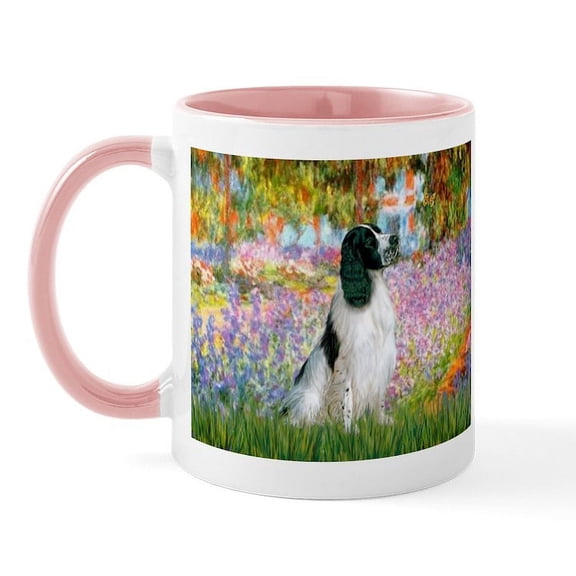 CafePress - Monet's Garden & English Spri Mug - 11 oz Ceramic Mug - Novelty Coffee Tea Cup