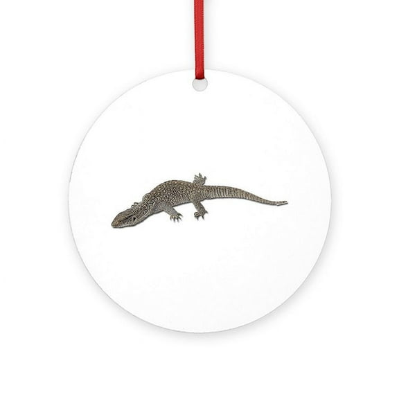 CafePress - Monitor Lizard - Round Wood Ornament 4"