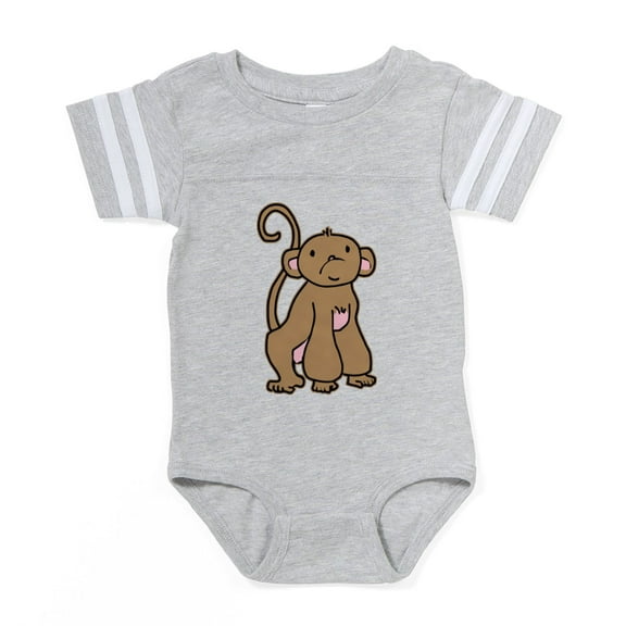 CafePress - Monkey Boy - Cute Infant Baby Football Bodysuit