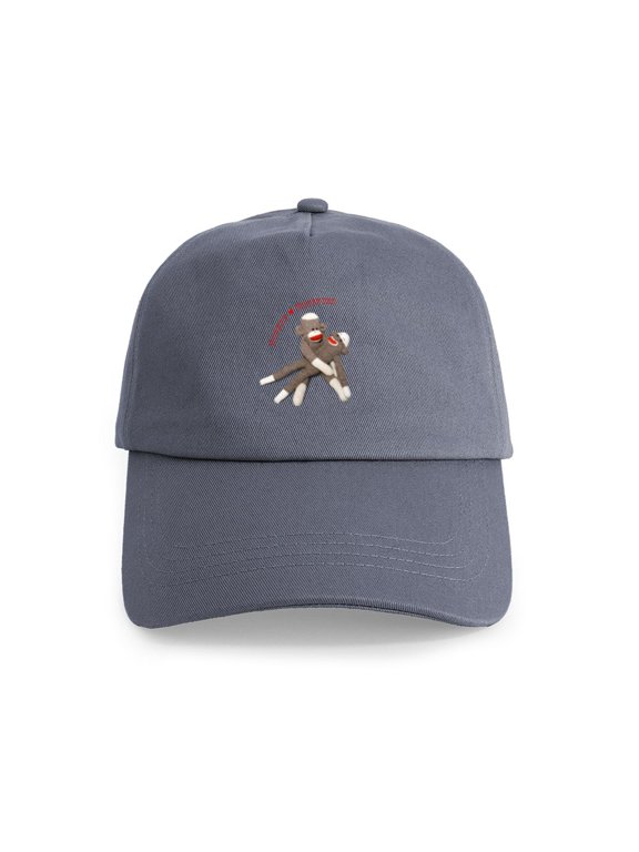 - Monkey Business Cap - Adjustable 100% Brushed Unisex Casual Cotton Baseball Cap, Beige, 1