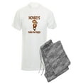 thumbnail image 1 of CafePress - Monkey Happy - Men's Light Pajamas, 1 of 1