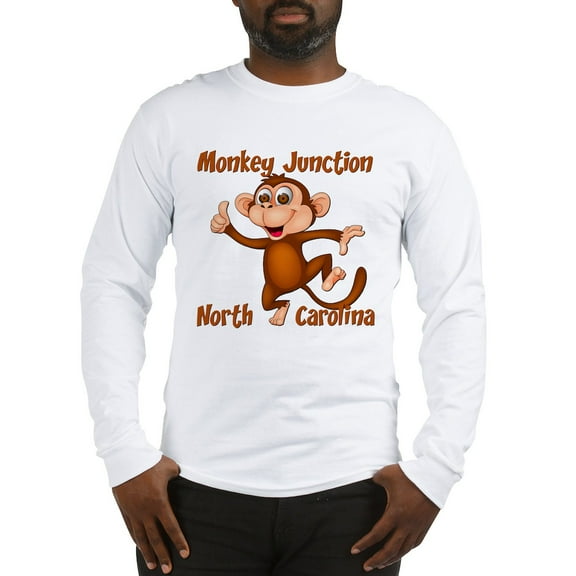 CafePress - Monkey Junction, NC Men's Long Sleeve T Shirt - Unisex Cotton Long Sleeve T-Shirt