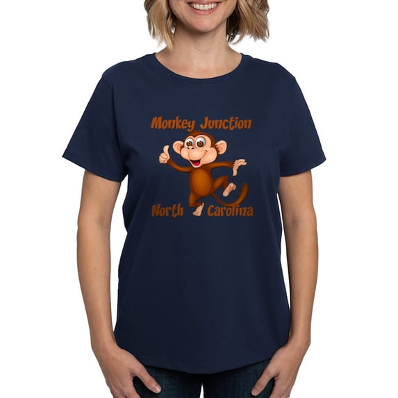 CafePress - Monkey Junction, NC T Shirt - Women's Traditional Fit Dark T-Shirt