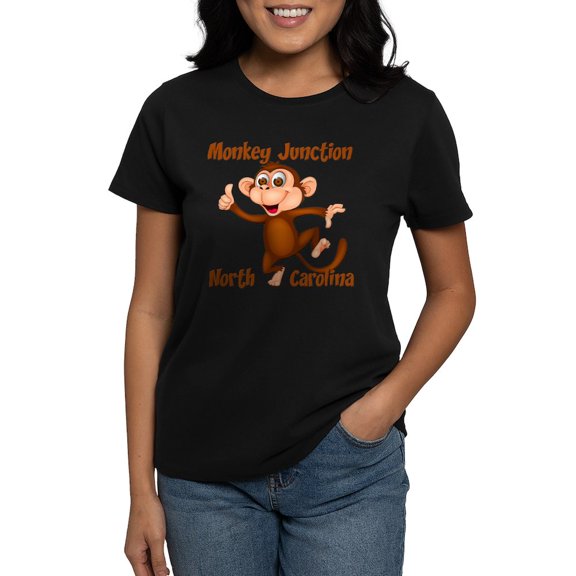 CafePress - Monkey Junction, NC T Shirt - Women's Traditional Fit Dark T-Shirt