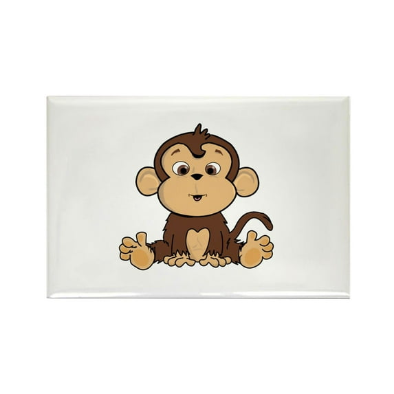 CafePress - Monkey Magnets - Rectangle Magnet, 2"x3" Refrigerator Magnet
