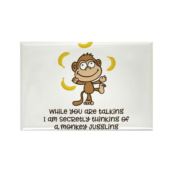 CafePress - Monkey Magnets - Rectangle Magnet, 2"x3" Refrigerator Magnet