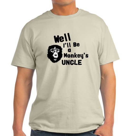 CafePress - Monkey's Uncle Light T Shirt - Men's Classic Graphic T-Shirt