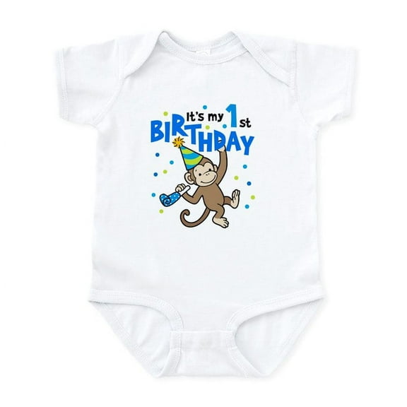 CafePress - Monkeyboy1st Body Suit - Baby Light Bodysuit, Size Newborn - 24 Months