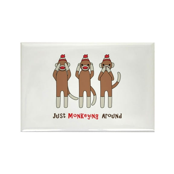 CafePress - Monkeying Around Magnets - Rectangle Magnet, 2"x3" Refrigerator Magnet