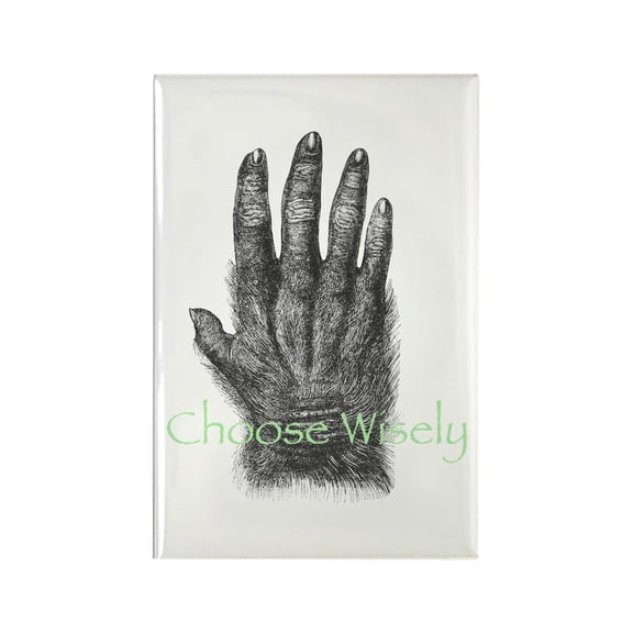 CafePress - Monkeys Paw Magnets - Rectangle Magnet, 2"x3" Refrigerator Magnet