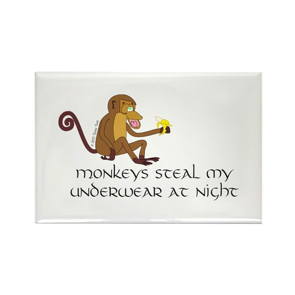 CafePress - Monkeys - Rectangle Magnet, 2"x3" Refrigerator Magnet