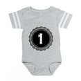 thumbnail image 1 of CafePress - Monogram Medallion 1 - Cute Infant Baby Football Bodysuit, 1 of 3