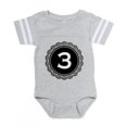 thumbnail image 1 of CafePress - Monogram Medallion 3 - Cute Infant Baby Football Bodysuit, 1 of 3