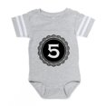 thumbnail image 1 of CafePress - Monogram Medallion 5 - Cute Infant Baby Football Bodysuit, 1 of 3
