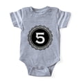 thumbnail image 1 of CafePress - Monogram Medallion 5 - Cute Infant Baby Football Bodysuit, 1 of 3