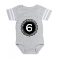 thumbnail image 1 of CafePress - Monogram Medallion 6 - Cute Infant Baby Football Bodysuit, 1 of 3