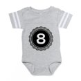 thumbnail image 1 of CafePress - Monogram Medallion 8 - Cute Infant Baby Football Bodysuit, 1 of 3