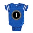 thumbnail image 1 of CafePress - Monogram Medallion I - Cute Infant Baby Football Bodysuit, 1 of 3