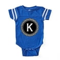 thumbnail image 1 of CafePress - Monogram Medallion K - Cute Infant Baby Football Bodysuit, 1 of 3