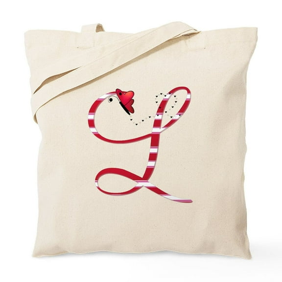 CafePress - Monogrammed( L) Tote Bag - Unisex Canvas Tote Bag, Beige, 1-Piece