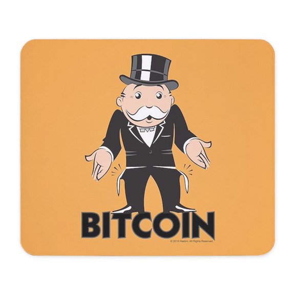 CafePress - Monopoly Bitcoin Mousepad - Non-slip Rubber Mousepad, Gaming Mouse Pad