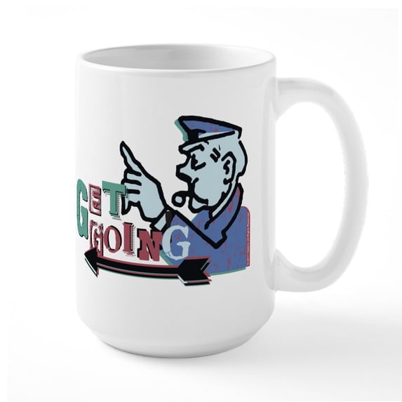 CafePress - Monopoly Get Going Mugs - 15 oz Ceramic Large White Novelty Mug