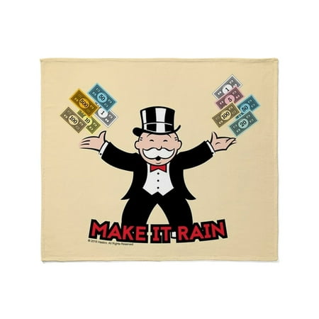 CafePress - Monopoly Make It Rain Throw Blanket - Soft Fleece Throw Blanket, 50"x60" for All Ages