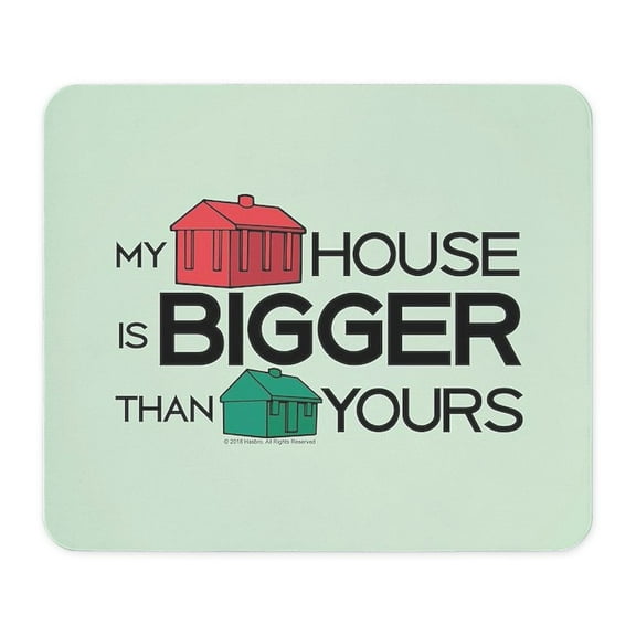 CafePress - Monopoly My House Is Bigger Mousepad - Non-slip Rubber Mousepad, Gaming Mouse Pad