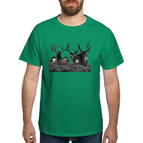 CafePress - Monster Buck Deer Dark T Shirt - Men's Classic Graphic Cotton T-Shirt