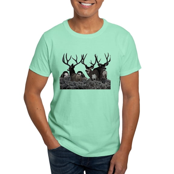 CafePress - Monster Buck Deer Dark T Shirt - Men's Classic Graphic Cotton T-Shirt