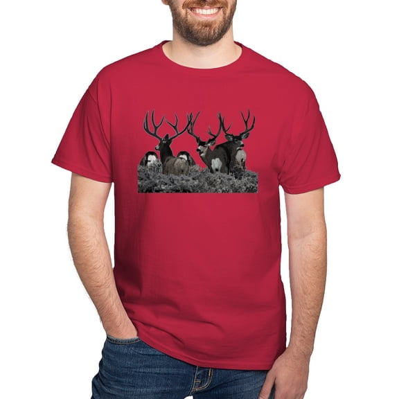 CafePress - Monster Buck Deer Dark T Shirt - Men's Classic Graphic Cotton T-Shirt