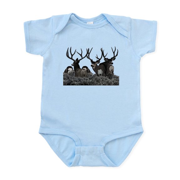 CafePress - Monster Buck Deer Infant Bodysuit - Baby Light Bodysuit, Size Newborn - 24 Months