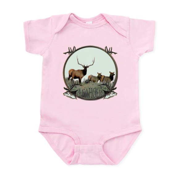 CafePress - Monster Bull Elk Elkahalic Infant Bodysuit - Baby Light Bodysuit, Size Newborn - 24 Months