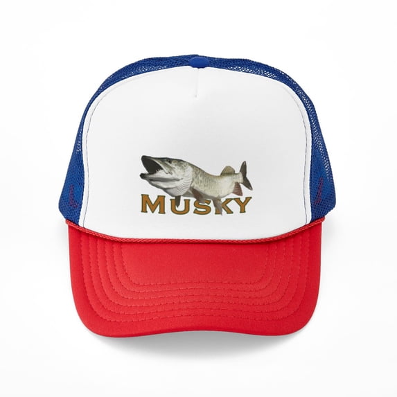 CafePress - Monster Musky - Adjustable Unisex Printed Trucker Hat with Mesh Back
