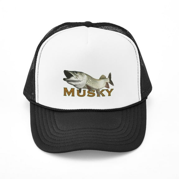 CafePress - Monster Musky - Adjustable Unisex Printed Trucker Hat with Mesh Back