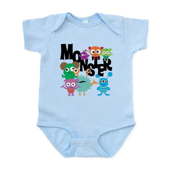 CafePress - Monsters Infant Bodysuit - Baby Light Bodysuit, Size Newborn - 24 Months