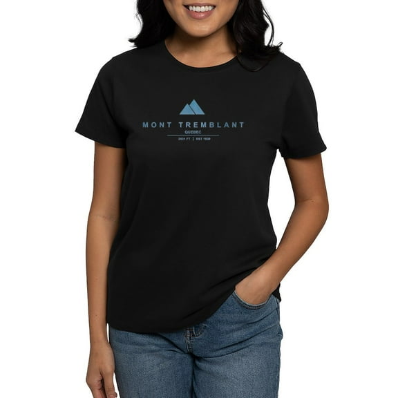 CafePress - Mont Tremblant Ski Resort Quebec T Shirt - Women's Traditional Fit Dark T-Shirt