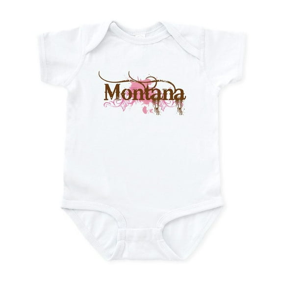 CafePress - Montana Grunge Infant Bodysuit - Baby Light Bodysuit, Size Newborn - 24 Months