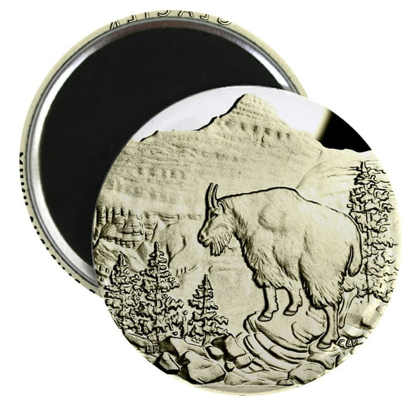 CafePress - Montana Quarter 2011 Basic Magnets - 2.25" Round Magnet, Refrigerator Magnet, Button Magnet Style