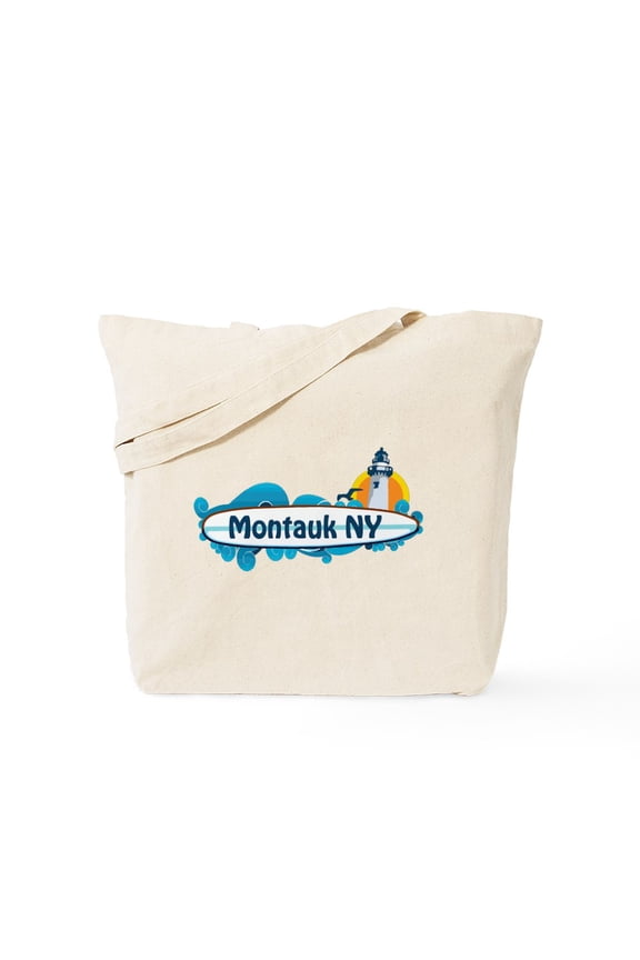 - Montauk Long Island. Tote Bag - Unisex Canvas Tote Bag, Beige, 1-Piece