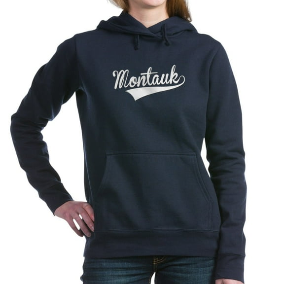 CafePress - Montauk, Retro, - Pullover Hoodie, Classic & Comfortable Hooded Sweatshirt