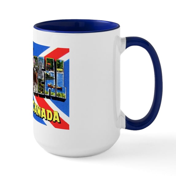 CafePress - Montreal Quebec Canada Large Mug - 15 oz Ceramic Large White Novelty Mug