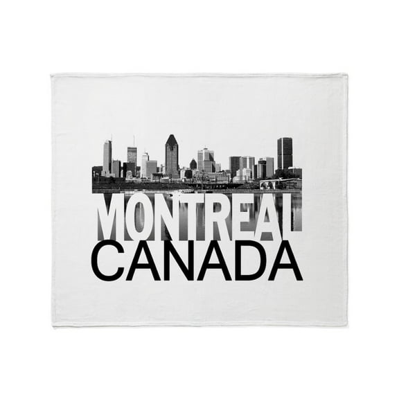 CafePress - Montreal Skyline Throw Blanket - Soft Fleece Throw Blanket, 50"x60" for All Ages