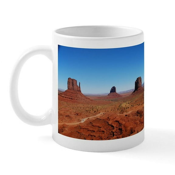 CafePress - Monument Valley Entrance Mug - 11 oz Ceramic Mug - Novelty Coffee Tea Cup