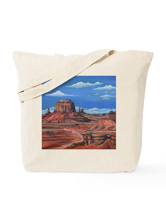 - Monument Valley (John Ford Point) Tote Bag - Unisex Canvas Tote Bag, Beige, 1-Piece