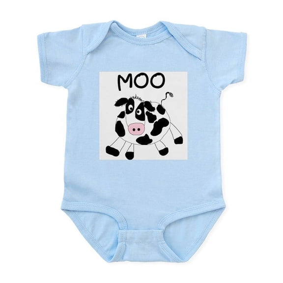 CafePress - Moo Cow Infant Creeper - Baby Light Bodysuit, Size Newborn - 24 Months