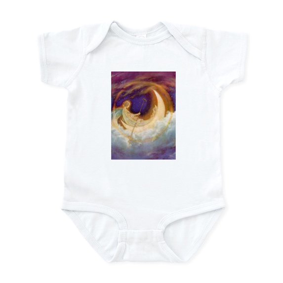 CafePress - Moonboat To Dreamland Infant Bodysuit - Baby Light Bodysuit, Size Newborn - 24 Months